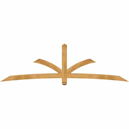 Ekena Millwork Davenport Timber Gable Bracket, Western Red Cedar, 108"W x 31 1/2"H x 4"D x 4"F, 7/12 Pitch GBW108X31X0404DAV00RWR